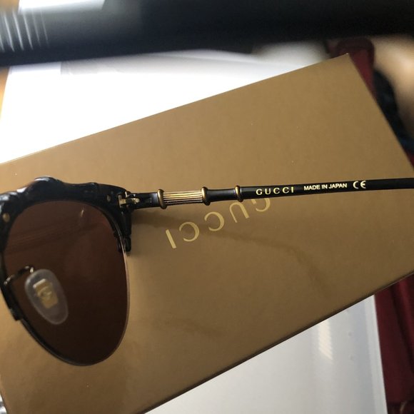 GUCCI Gorgeous Sunglasses Bamboo Design Cat-Eye Frame GG0661S NEW w Box & Bags - Picture 5 of 6